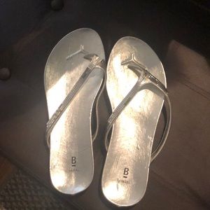 Silver size 10 dress sandals